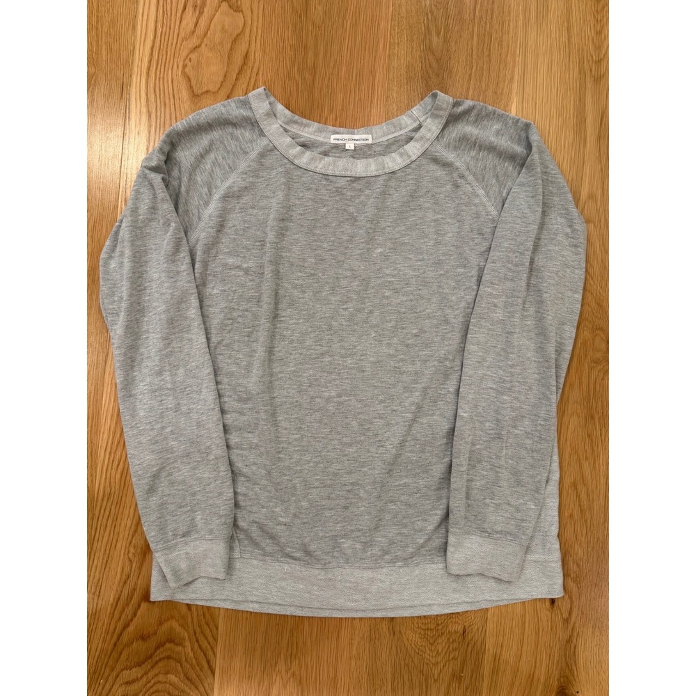 French Connection Lightweight Raglan Sleeve Top Heather Grey Large